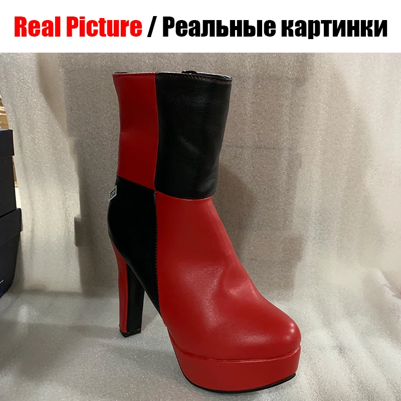 BONJOMARISA New 34-48 Western Concise Platform Booties Ladies Party mixed-color Ankle Boots Women 2020 High Heels Shoes Woman
BONJOMARISA New 34-48 Western Concise Platform Booties Ladies Party mixed-color Ankle Boots Women 2020 High Heels Shoes Woman