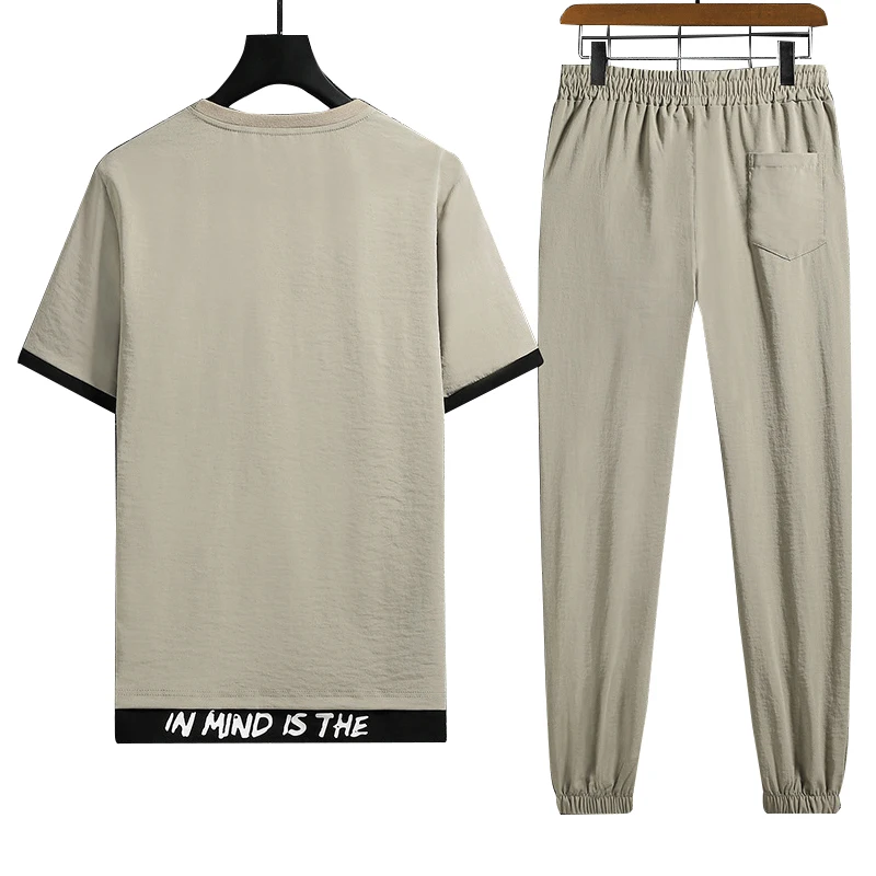 2021 summer casual fashion men's suit sportswear men's sportswear short-sleeved T-shirt + pants 2-piece set
2021 summer casual fashion men's suit sportswear men's sportswear short-sleeved T-shirt + pants 2-piece set