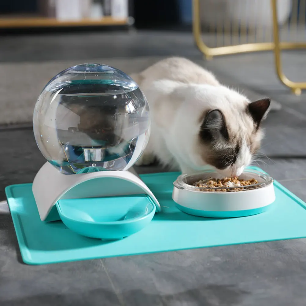 2.8L Pet Water Fountain Bubble Ball Automatic Drinking Bowl Large Capacity Automatic Water Dispenser with Food Bowl for Dog Cat
2.8L Pet Water Fountain Bubble Ball Automatic Drinking Bowl Large Capacity Automatic Water Dispenser with Food Bowl for Dog Cat
