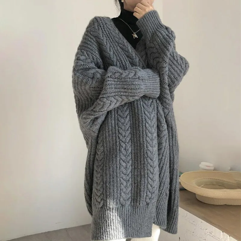 Vintage Gray Cardigan For Women V Neck Long Sleeve Loose Minimalist Solid Sweater Female Korean Fashion Clothes 2021 New X669
Vintage Gray Cardigan For Women V Neck Long Sleeve Loose Minimalist Solid Sweater Female Korean Fashion Clothes 2021 New X669