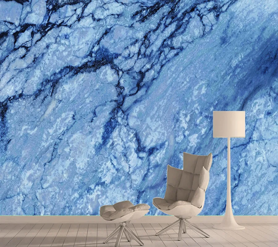 

Blue Marble Pattern Wall Paper Papers Home Decor 3d Mural Wallpaper Murals Wallpapers for Living Room Walls Vinyl Wall Rolls