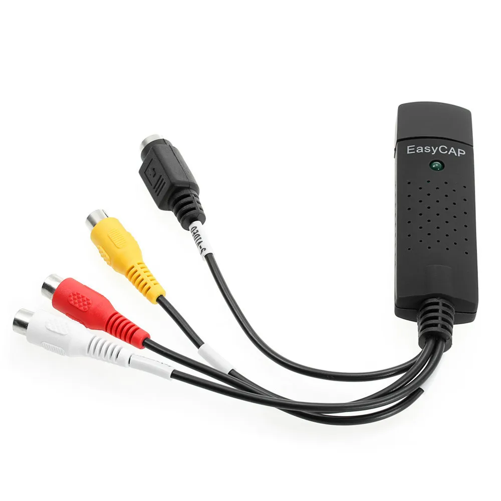 USB 2 0 видео адаптер DVR с аудио карта захвата ТВ DVD VHS Plants V ДРВ карты AV для компьютера