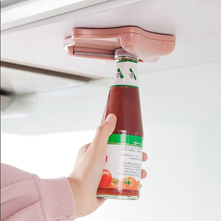 Can Opener Creative Can Opener Under the Cabinet Self-adhesive Jar Bottle Opener Top Lid Remover Helps Tired or Wet Hand Random
Can Opener Creative Can Opener Under the Cabinet Self-adhesive Jar Bottle Opener Top Lid Remover Helps Tired or Wet Hand Random