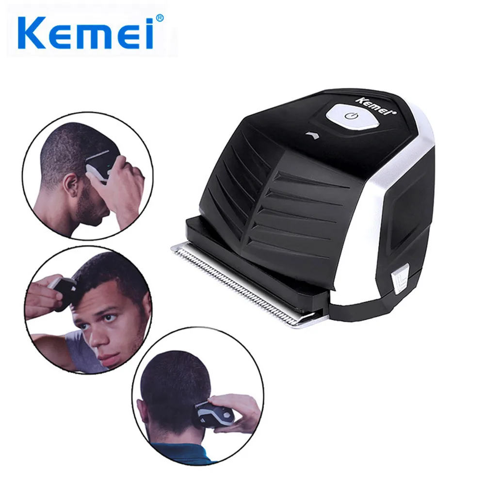 Kemei DIY машинка для стрижки волос мужчин 0 мм портативный триммер бороды