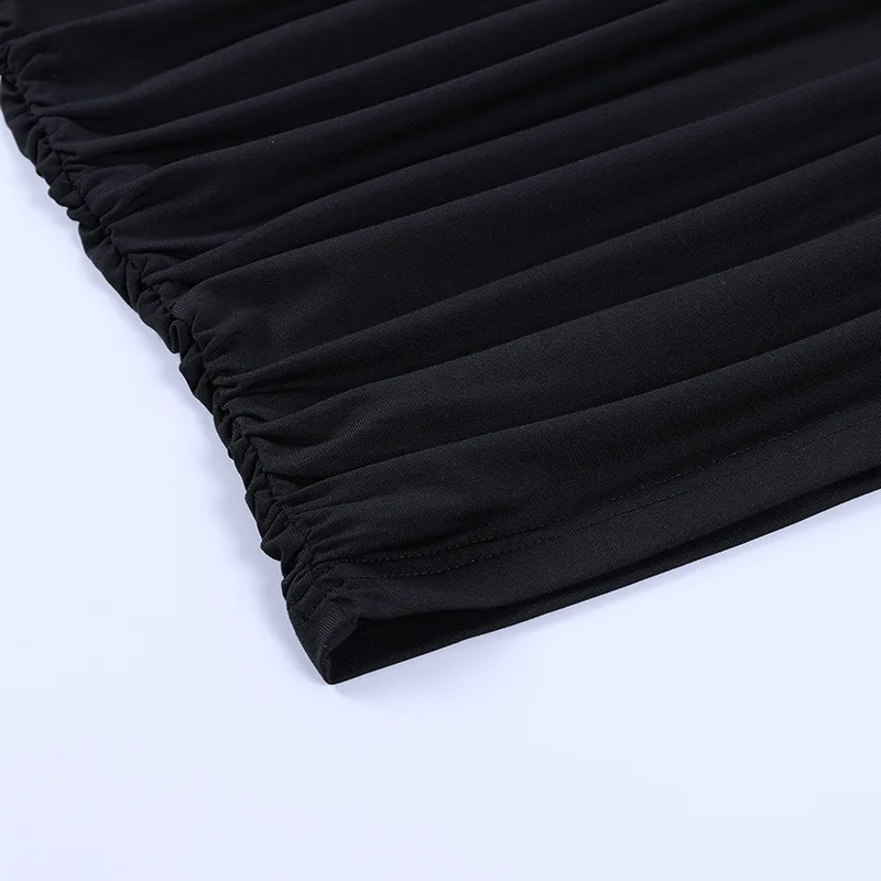 Summer Black Dress Ruched Cut out Sleeveless Solid Color Mini Bodycon Dress Sexy Sundresses Women Fashion Party Vestidos
Summer Black Dress Ruched Cut out Sleeveless Solid Color Mini Bodycon Dress Sexy Sundresses Women Fashion Party Vestidos
