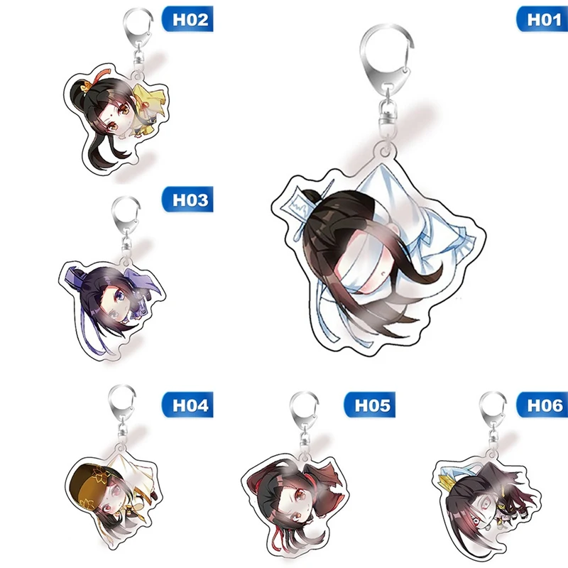 llavero de anime mo dao zhu shi Tian Guan Ci fu LanZhan Bunny Cute Keyrings Keychains Collect Present pendants for Backpacks | Украшения и