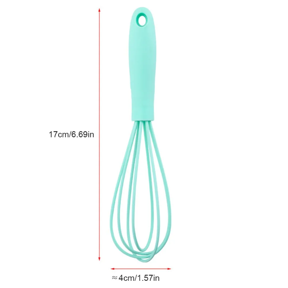 6 Inch Whisk Silicone Manual Egg Beater Mixer Non-Slip Easy To Clean Milk Frother Kitchen Cooking Baking Gadget | Дом и сад