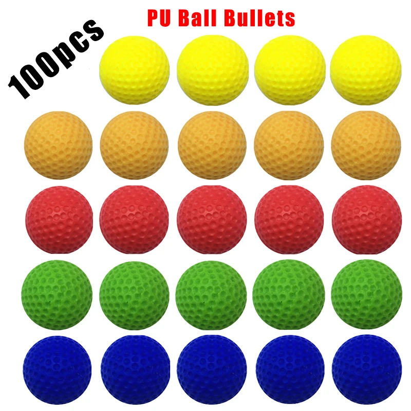 5 Colors High Quality PU Bouncy Ball Bullets 100/75/50/25 Pcs Round Refill Darts Compatible For Nerf Zeus Apollo Rival Toy Guns
5 Colors High Quality PU Bouncy Ball Bullets 100/75/50/25 Pcs Round Refill Darts Compatible For Nerf Zeus Apollo Rival Toy Guns