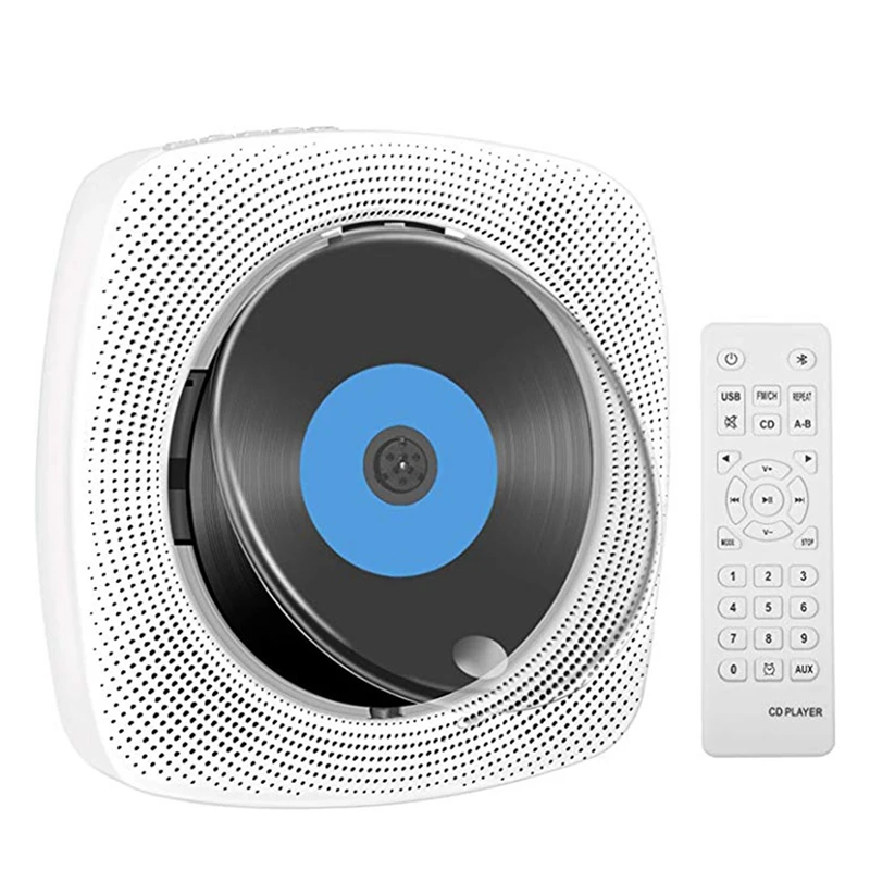 Wall Mounted CD Player with Bluetooth Remote Control Home Stereo FM Radio HiFi Sound Music Built-in Speaker
Wall Mounted CD Player with Bluetooth Remote Control Home Stereo FM Radio HiFi Sound Music Built-in Speaker