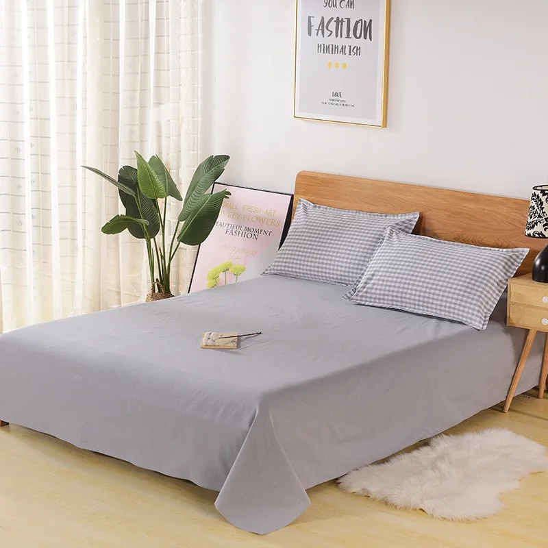 100% cotton Bed linen simple bedding set high quality bed sheet Bedspreads for bed sheets and Pillow case bedsheet Home Textile 
100% cotton Bed linen simple bedding set high quality bed sheet Bedspreads for bed sheets and Pillow case bedsheet Home Textile