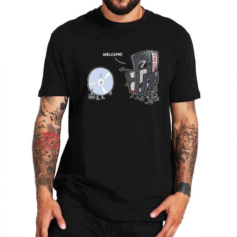 Vintage Retro T Shirt Funny Music CD 80's Old Classic Humor Design Digital Print Short Sleeve Tops Tee Homme 
Vintage Retro T Shirt Funny Music CD 80's Old Classic Humor Design Digital Print Short Sleeve Tops Tee Homme