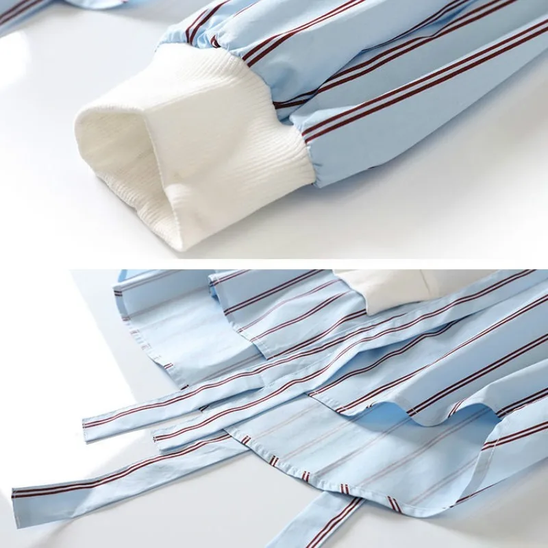 Shirts Women Loose Oversize 4XL Patchwork Students Bowknot Long Sleeve Casual Korean Style Round Neck Spring All-match Female BF
Shirts Women Loose Oversize 4XL Patchwork Students Bowknot Long Sleeve Casual Korean Style Round Neck Spring All-match Female BF