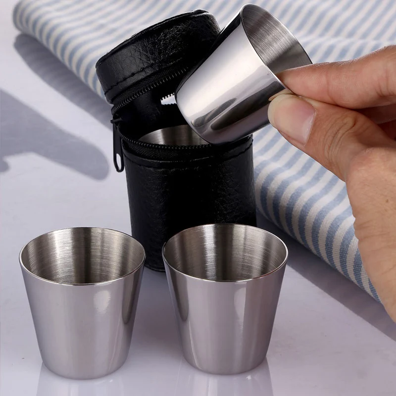Shot Glasses For Vodka 4Pcs/Set Wine Drinking Glasses Cup With Leather Cover Case Bag Barware For Home Kitchen Bar Whisky Wine
Shot Glasses For Vodka 4Pcs/Set Wine Drinking Glasses Cup With Leather Cover Case Bag Barware For Home Kitchen Bar Whisky Wine
