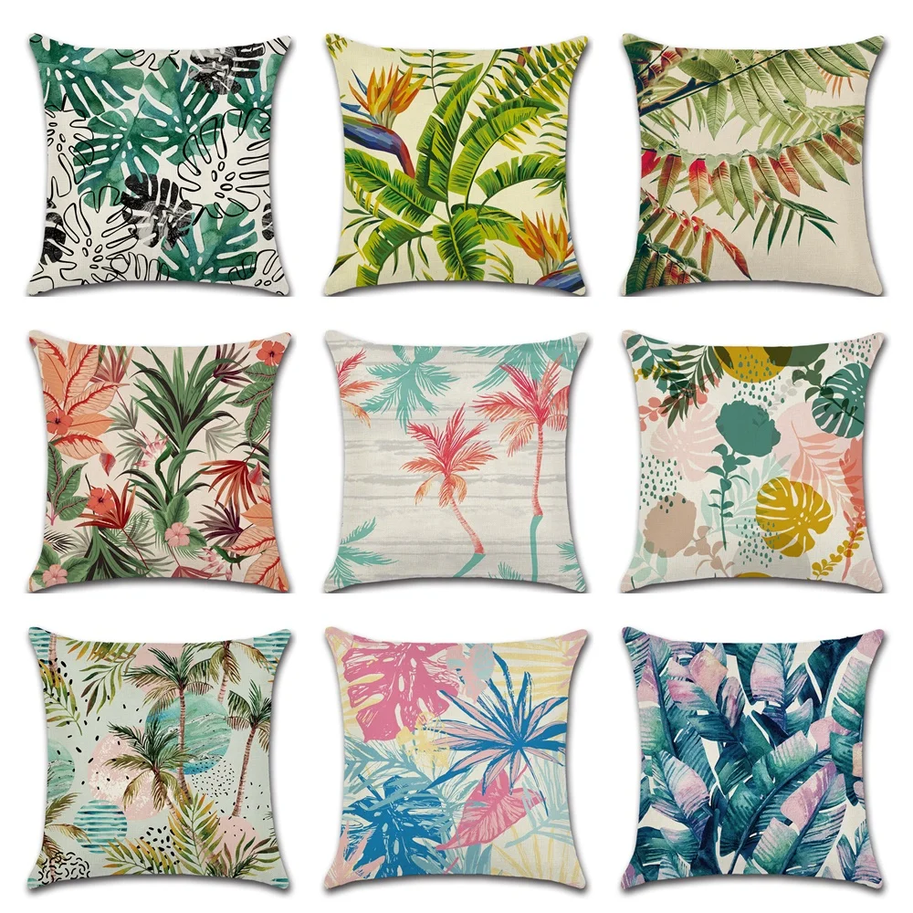 New Tropical Plant Green Leaves Printing Cushion Cover Home Decorative Coconut Tree Pillow Case Linen Sofa Pillowcase Gift
New Tropical Plant Green Leaves Printing Cushion Cover Home Decorative Coconut Tree Pillow Case Linen Sofa Pillowcase Gift