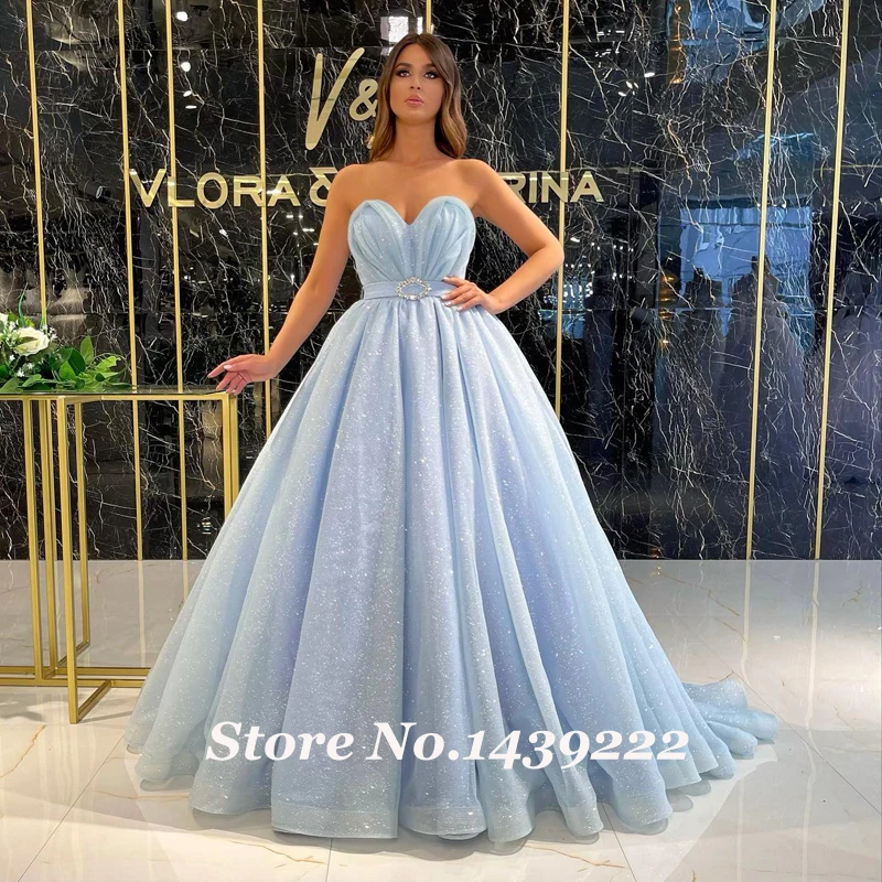 Light Bue Ball Gown Evening Dresses Prom Bling Women Engagement Gown Robe De Soiree Celebrity Vestidos Fiesta
Light Bue Ball Gown Evening Dresses Prom Bling Women Engagement Gown Robe De Soiree Celebrity Vestidos Fiesta