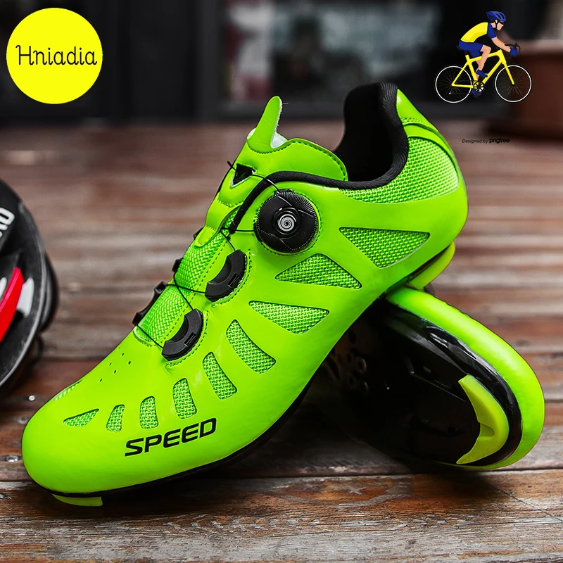 

Wnogfkue 2021 men's lightweight breathable cycling shoes professional mountain bike independence SPD sneakers