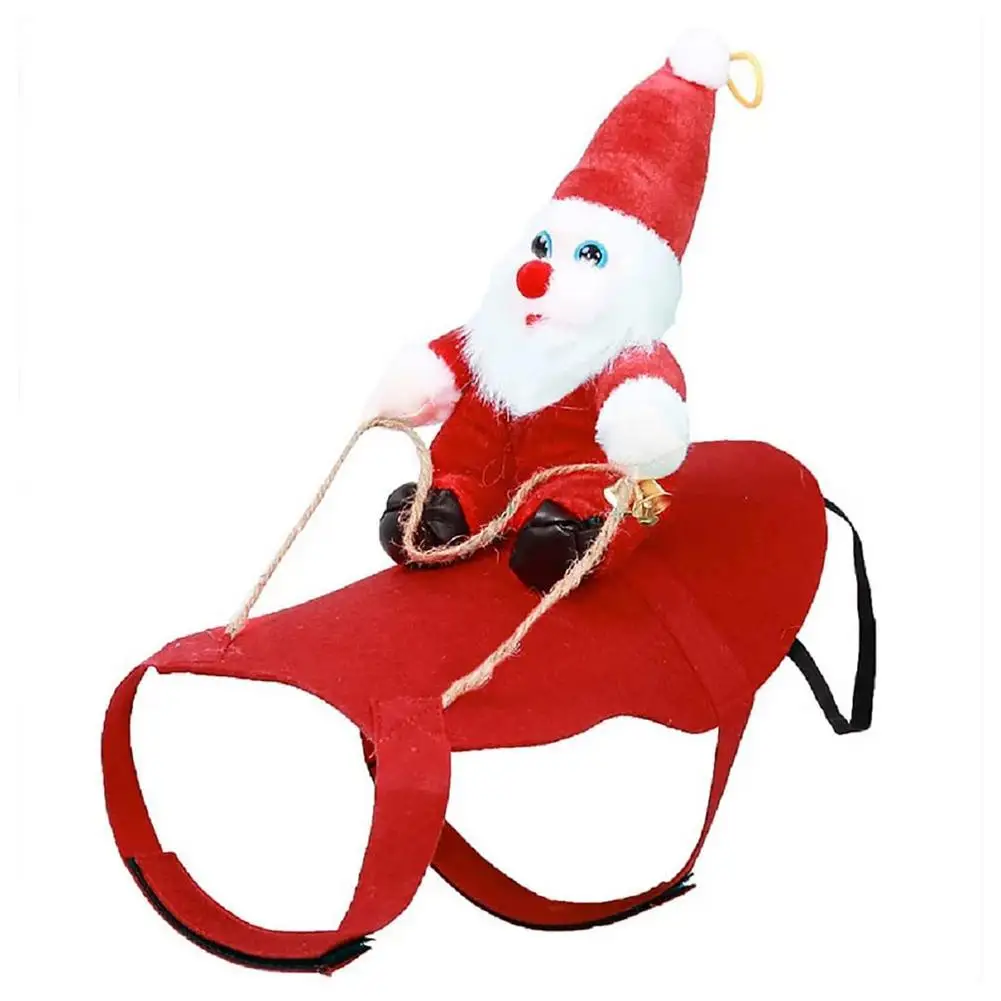 Dog Santa Claus Riding Christmas Costume Soft Fabric Pet Christmas Suit Funny Dogs Cats Clothes For Apparel Party Dress Up Cloth
Dog Santa Claus Riding Christmas Costume Soft Fabric Pet Christmas Suit Funny Dogs Cats Clothes For Apparel Party Dress Up Cloth