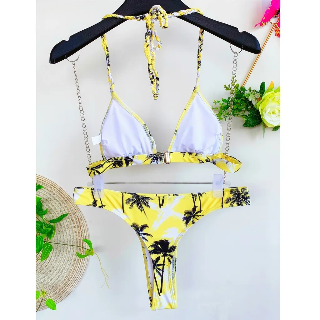 Women Tow-Piece Swimsuit Print Flowers Bandage Bikini Set Beach Swimwear 2021 New Bathing Suits Swimming Suit 
Women Tow-Piece Swimsuit Print Flowers Bandage Bikini Set Beach Swimwear 2021 New Bathing Suits Swimming Suit