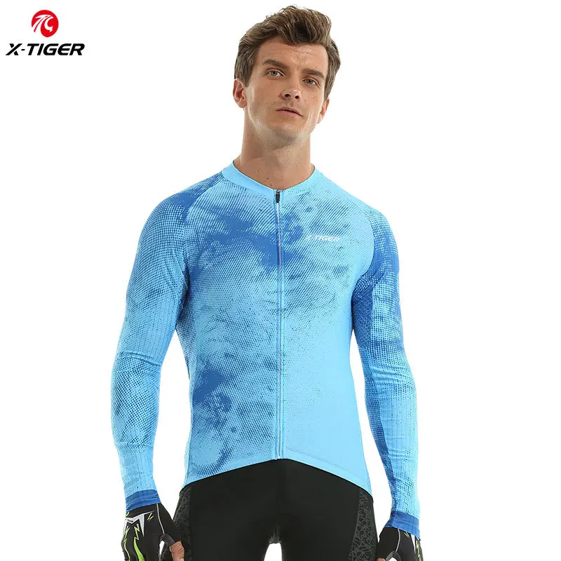 X-tiger Men's Cycling Jersey Full Sleeve Maillot Autumn Close Fit Bicycle Clothing MTB Road Bike Sportswear Breathable Shirts
X-tiger Men's Cycling Jersey Full Sleeve Maillot Autumn Close Fit Bicycle Clothing MTB Road Bike Sportswear Breathable Shirts
