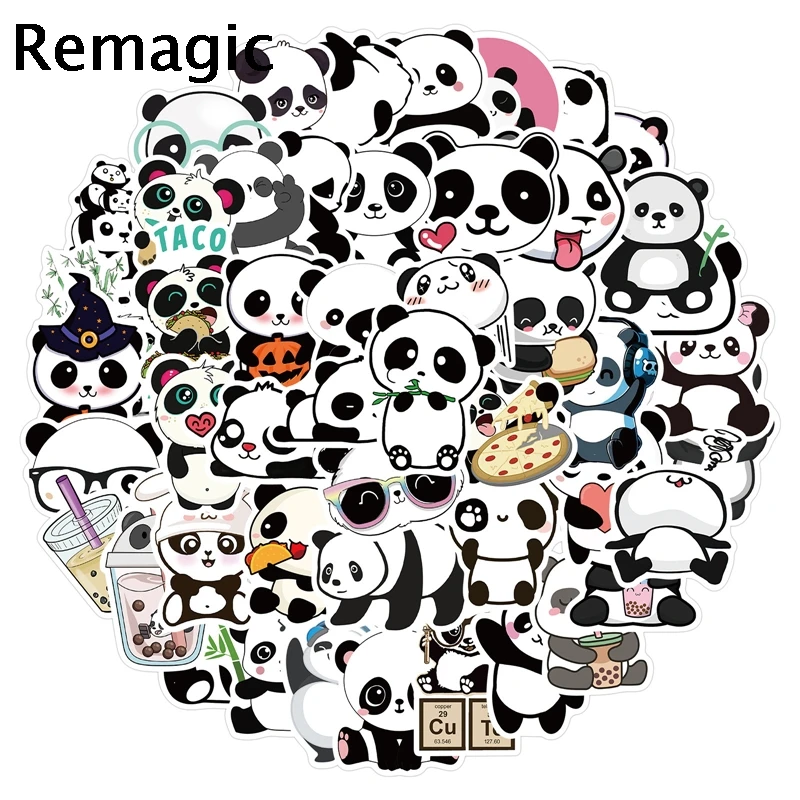 50pcs Cartoon Panda Cartoon Children Stickers Skateboard Guitar Suitcase Girls Waterproof scrapbooking Sticker Kids Graffiti Toy
50pcs Cartoon Panda Cartoon Children Stickers Skateboard Guitar Suitcase Girls Waterproof scrapbooking Sticker Kids Graffiti Toy