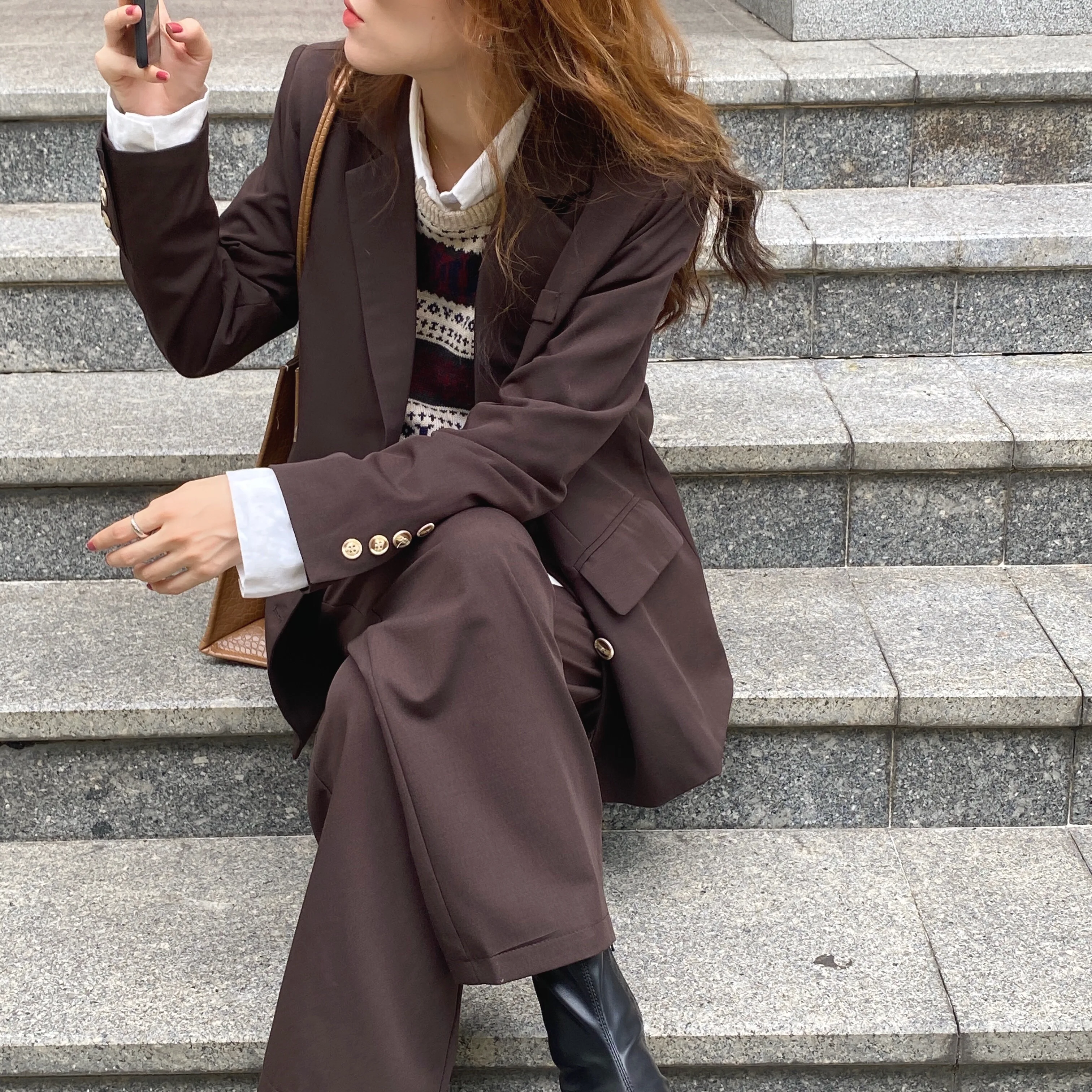 HziriP 2021 New Fashion Formal Blazer Pants Suit OL Elegant Business Blazers + Straight Pants Suits 2 Piece Set Women Clothing 
HziriP 2021 New Fashion Formal Blazer Pants Suit OL Elegant Business Blazers + Straight Pants Suits 2 Piece Set Women Clothing