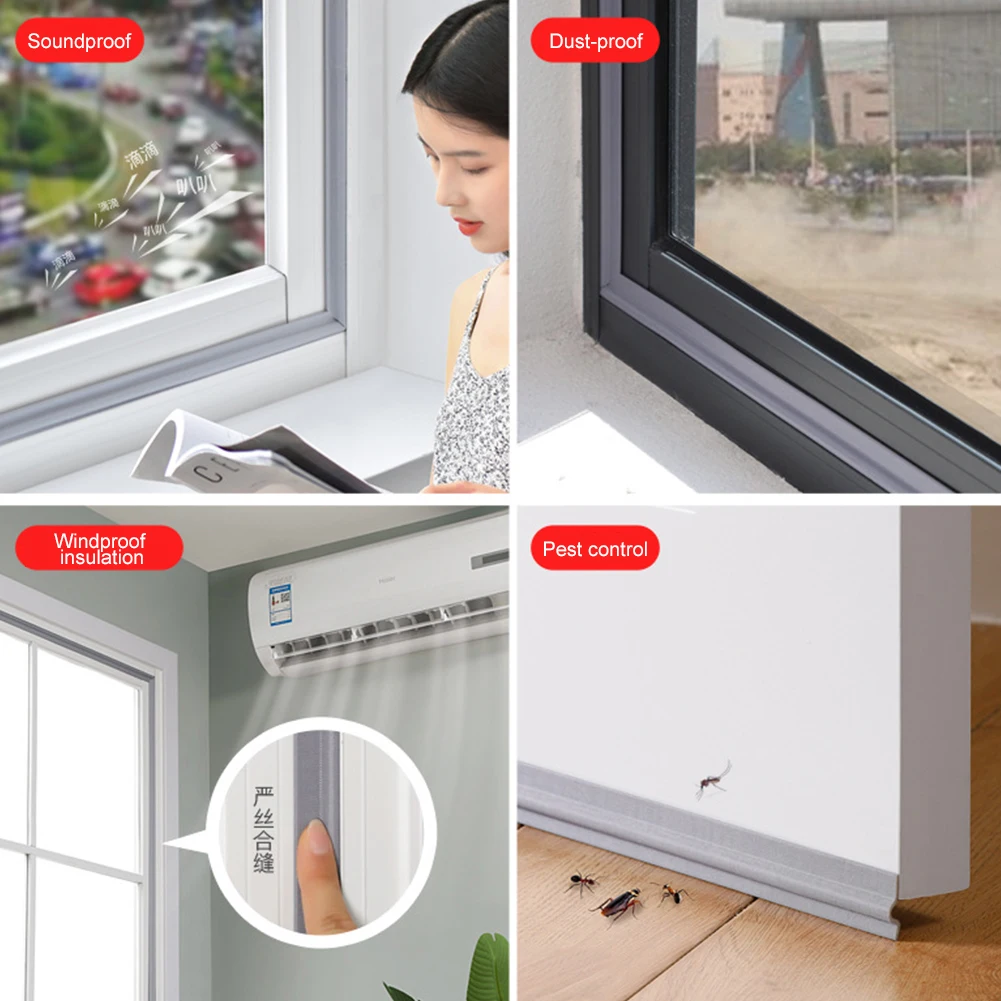 Wearable Door Window Sealing Strips Pu foam Self Adhesive Tape Waterproof Dustproof Sealing Tape Sound Insulation Tools
Wearable Door Window Sealing Strips Pu foam Self Adhesive Tape Waterproof Dustproof Sealing Tape Sound Insulation Tools