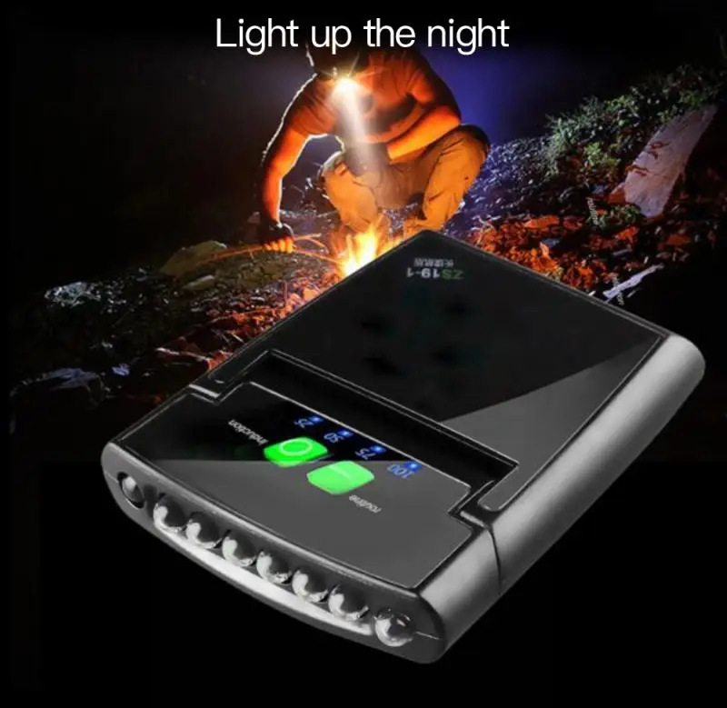 Adjustable 6 Led Headlamp USB Rechargeable Cap Hat Clip Lamp Waterproof Sensor IP6 Headlight Torch Light Fishing Tools Accessory
Adjustable 6 Led Headlamp USB Rechargeable Cap Hat Clip Lamp Waterproof Sensor IP6 Headlight Torch Light Fishing Tools Accessory