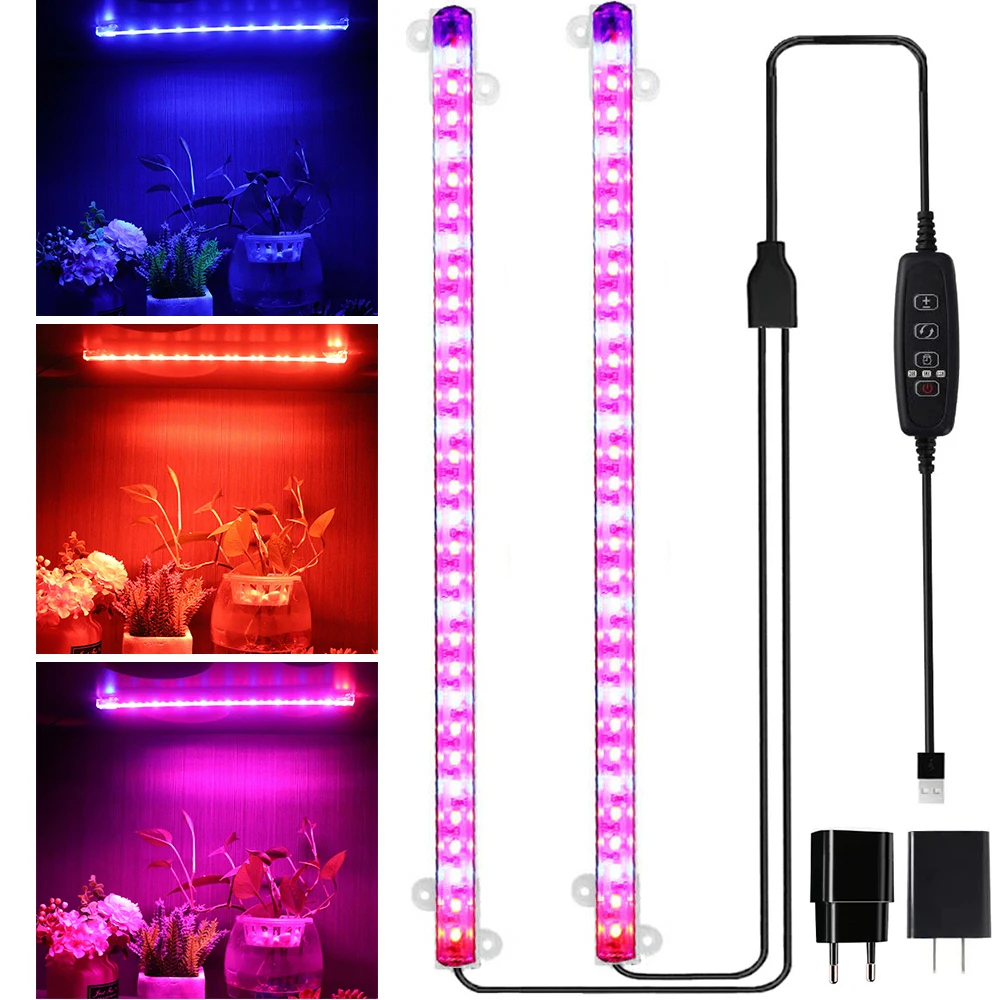 40W 60 LED Grow Light Strip Plant Grow Tent Auto On/Off Dimmable Red Blue Spectrum Indoor Growing Lamp Greenhouse Timer Lighting
40W 60 LED Grow Light Strip Plant Grow Tent Auto On/Off Dimmable Red Blue Spectrum Indoor Growing Lamp Greenhouse Timer Lighting