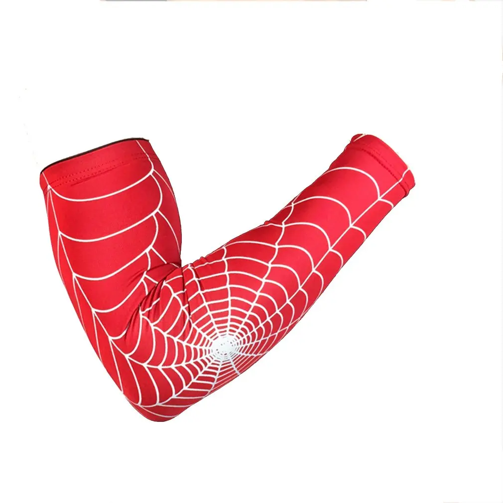 

Professional Spider Web Protective Elbow Sleeve Anti-Skid Elbow Warmers Sleeves For Outdoor Sports Running Cycling