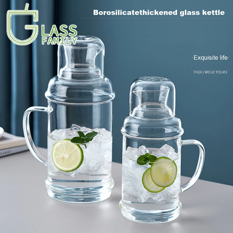 GF Glass Water Bottle with Handle Glasses Pitcher Transparent Heat Resistant Juice Teapot Water Drinkware Drinking Eco Friendly
GF Glass Water Bottle with Handle Glasses Pitcher Transparent Heat Resistant Juice Teapot Water Drinkware Drinking Eco Friendly