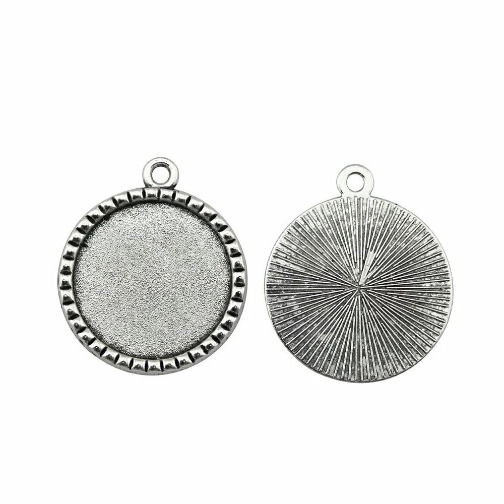 5pcs Fit 25mm Glass Cabochon Setting Base, Vintage Metal Alloy 25mm Round Pendant Setting DIY For Jewelry Making
5pcs Fit 25mm Glass Cabochon Setting Base, Vintage Metal Alloy 25mm Round Pendant Setting DIY For Jewelry Making