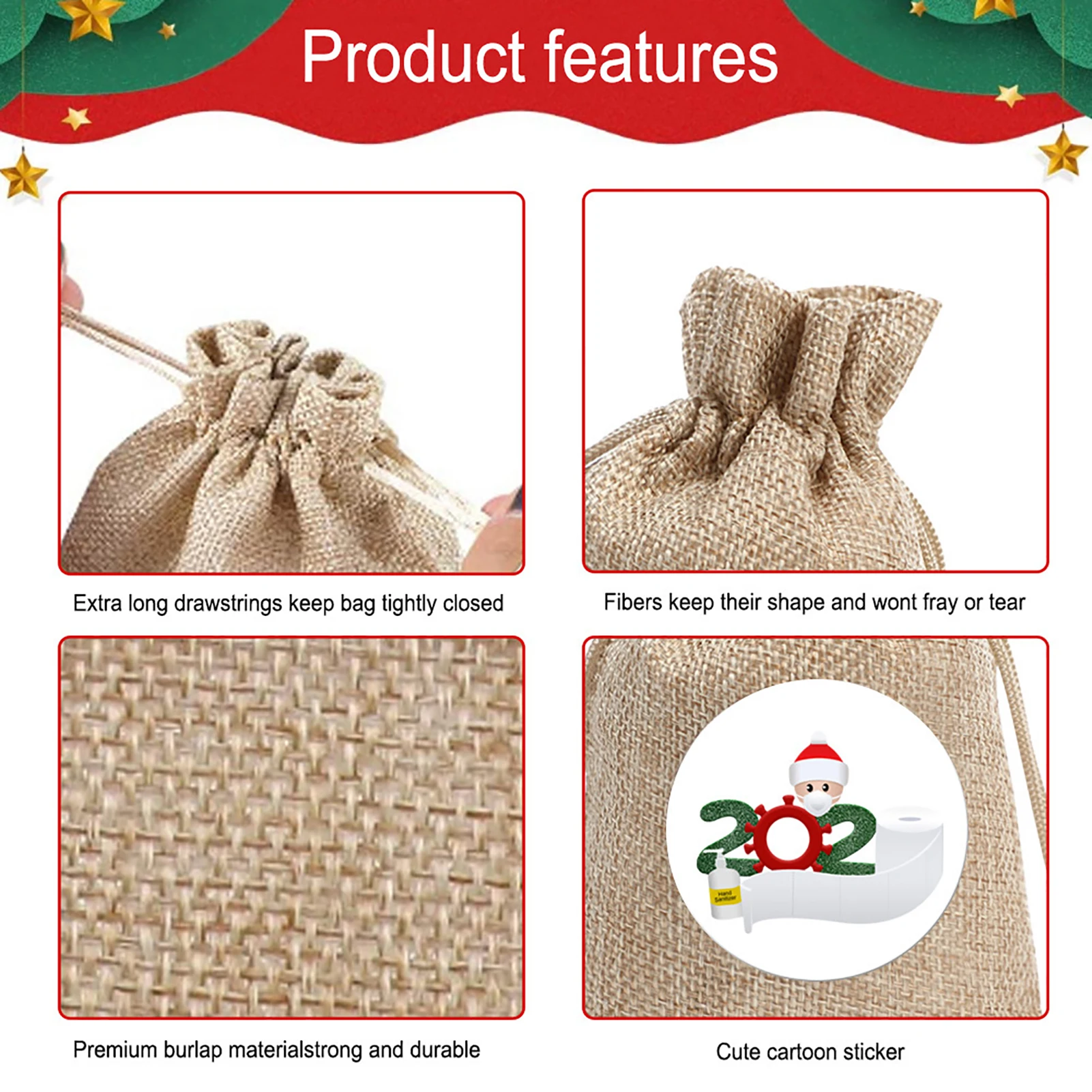 Cute Bag Drawstring Christmas Santa Candy Cookie Bags Children Xmas Gift Storage Pouch Jewelry Packaging Travel Women Cloth Bag
Cute Bag Drawstring Christmas Santa Candy Cookie Bags Children Xmas Gift Storage Pouch Jewelry Packaging Travel Women Cloth Bag