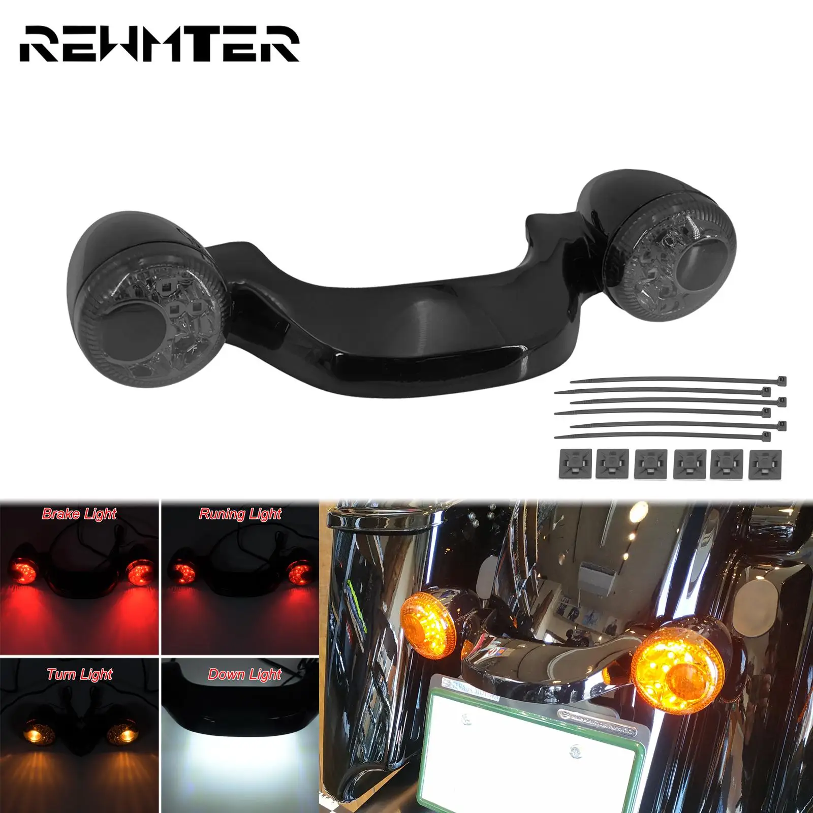 Motorcycle Turn Signal Bar Light Bright Black Smoke Rear LED Brake Lamp For Harley Touring Street Road Glide Road King 2010-2023
Motorcycle Turn Signal Bar Light Bright Black Smoke Rear LED Brake Lamp For Harley Touring Street Road Glide Road King 2010-2023