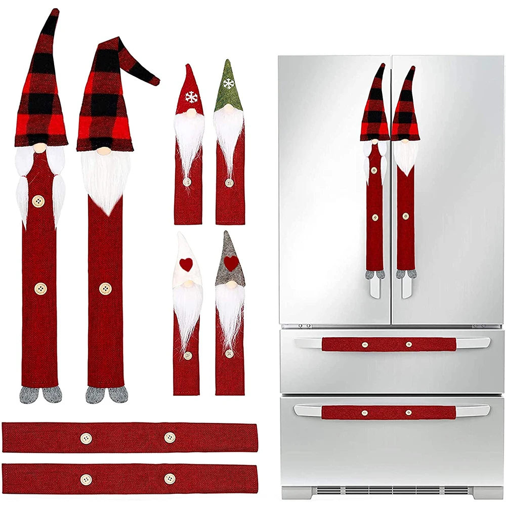 BalleenShiny 8-piece Set of Family Christmas Decorations Home Faceless Elderly Doll Refrigerator Glove Microwave Oven Cover
BalleenShiny 8-piece Set of Family Christmas Decorations Home Faceless Elderly Doll Refrigerator Glove Microwave Oven Cover