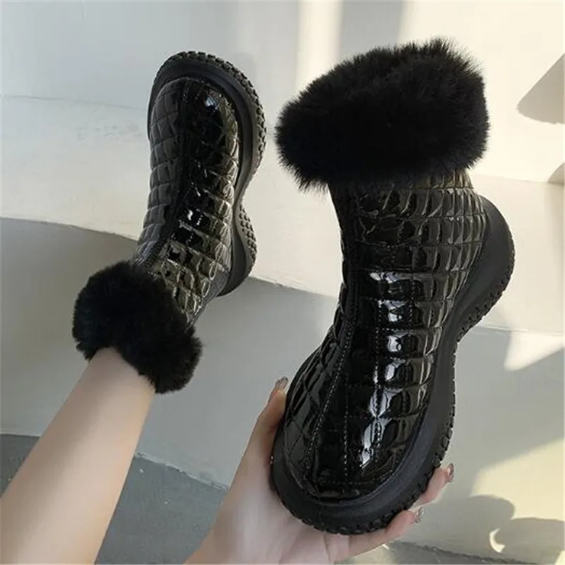 Женские уличные ботинки на платформе, теплые плюшевые ботильоны в стиле ретро с молнией сзади и круглым носком, зимние ботинки, 2021
Женские уличные ботинки на платформе, теплые плюшевые ботильоны в стиле ретро с молнией сзади и круглым носком, зимние ботинки, 2021