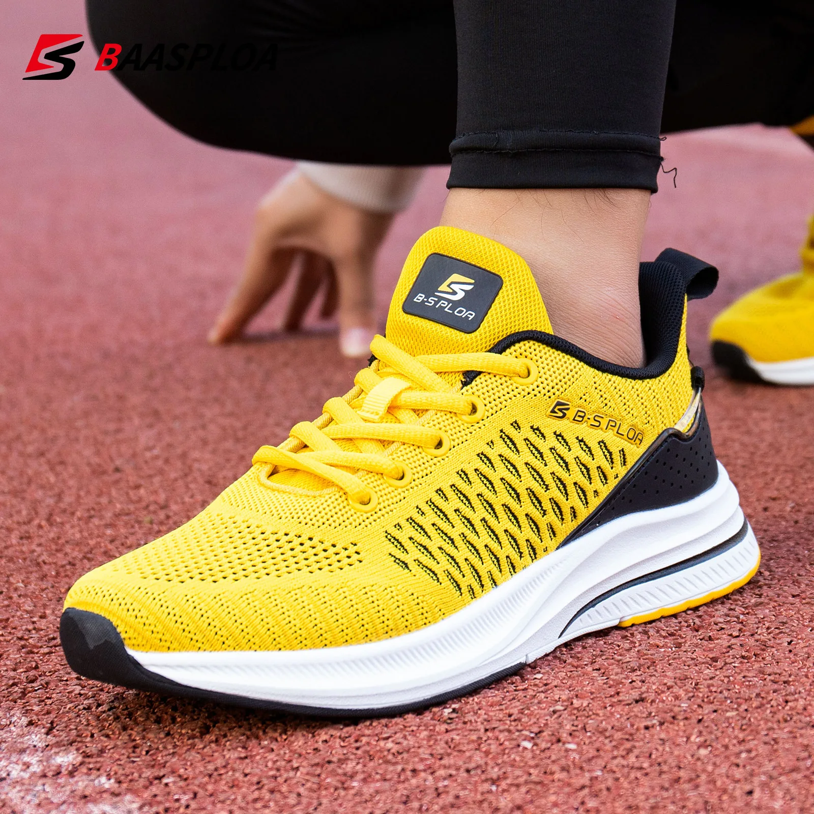 Baasploa 2021 New Men Knit Casual Walking Shoes Breathable Trendy Sneakers Original Light Shock Absorption Male Tennis Shoe
Baasploa 2021 New Men Knit Casual Walking Shoes Breathable Trendy Sneakers Original Light Shock Absorption Male Tennis Shoe