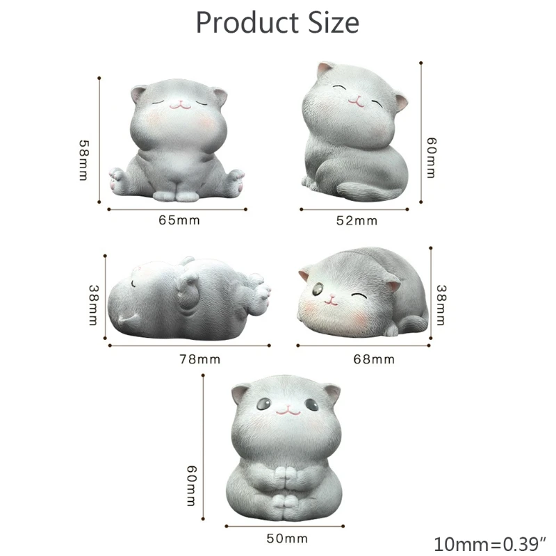 Cat Figurines Animal Character Toy for Cake Topper Plant Automobile Decorations
Cat Figurines Animal Character Toy for Cake Topper Plant Automobile Decorations