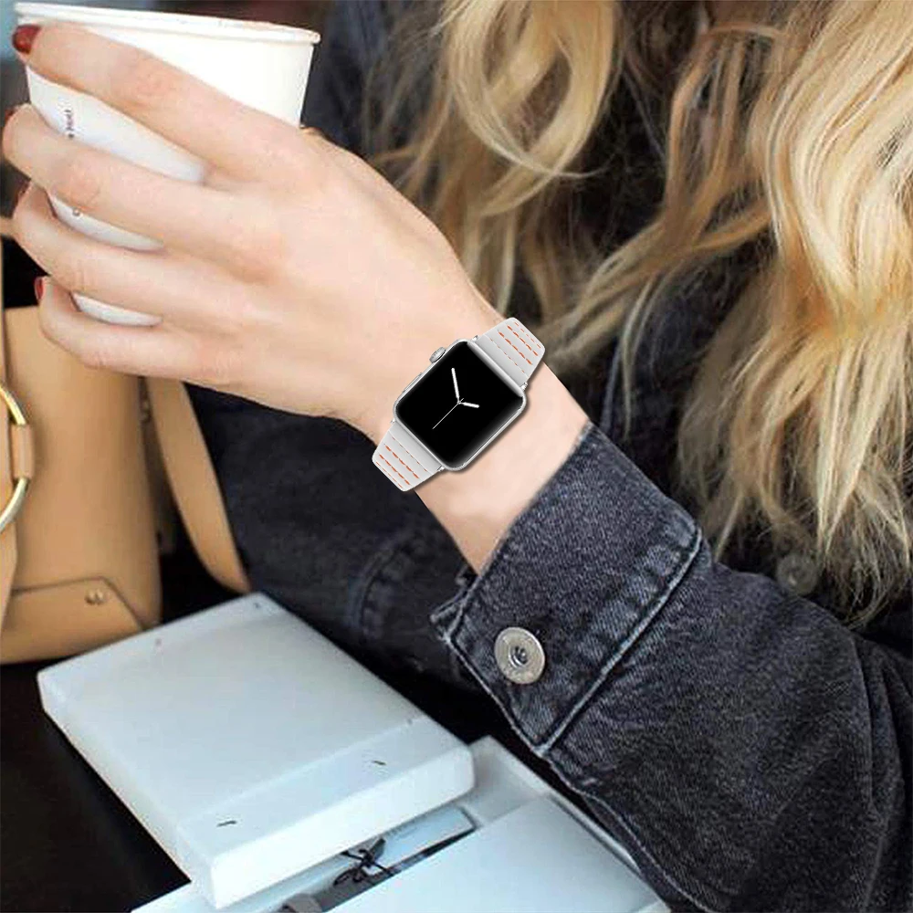 Leather Watch Band For Apple Watch Band 42mm 38mm Strap for iwatch 40mm 44mm leather loop Replacement Watchband Bracelet Belt
Leather Watch Band For Apple Watch Band 42mm 38mm Strap for iwatch 40mm 44mm leather loop Replacement Watchband Bracelet Belt