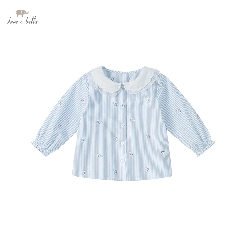DB1220526 dave bella spring fashion baby girls striped print shirts infant toddler tops cute children girl high quality clothes
DB1220526 dave bella spring fashion baby girls striped print shirts infant toddler tops cute children girl high quality clothes