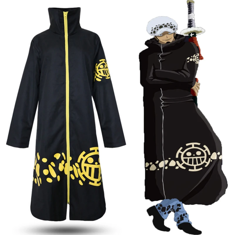 Anime Two Years Later One Piece Cosplay Costume Trafalgar Law Cosplay Costumes Black Cloak Plus Size Zipper Robe Christmas Party
Anime Two Years Later One Piece Cosplay Costume Trafalgar Law Cosplay Costumes Black Cloak Plus Size Zipper Robe Christmas Party
