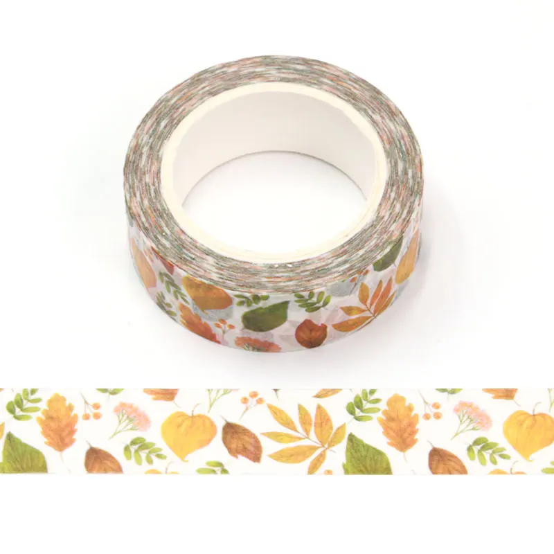 1PC 15mm*10m Thanksgiving nuts Yellow Green Leaves Be Thankful Masking Decorative Tapes masking tape scrapbooking designer mask
1PC 15mm*10m Thanksgiving nuts Yellow Green Leaves Be Thankful Masking Decorative Tapes masking tape scrapbooking designer mask