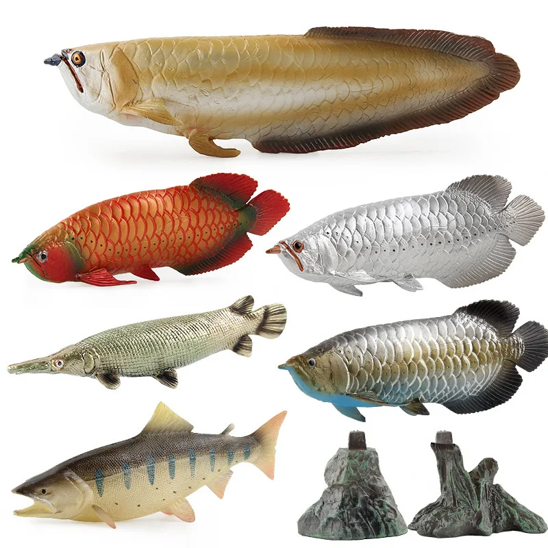 Animal Figurine Decoration 3D Simulation Red Arowana Fish Statues with Base Solid Sealife Fish Model Toy Lucky Table Toy Decor
Animal Figurine Decoration 3D Simulation Red Arowana Fish Statues with Base Solid Sealife Fish Model Toy Lucky Table Toy Decor