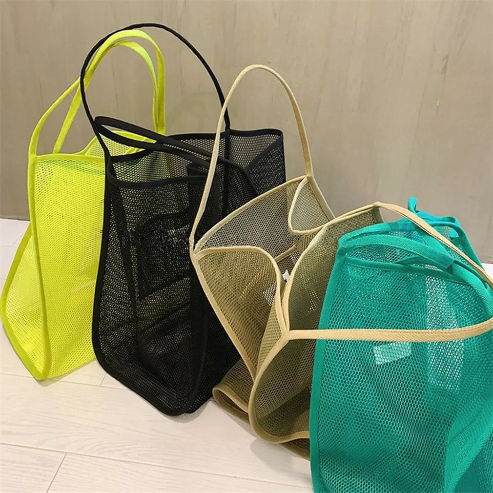 Transparent Mesh One-shoulder Beach Shopping Bag Handbag Practical Capacity Fashionable One-shoulder Bag
Transparent Mesh One-shoulder Beach Shopping Bag Handbag Practical Capacity Fashionable One-shoulder Bag