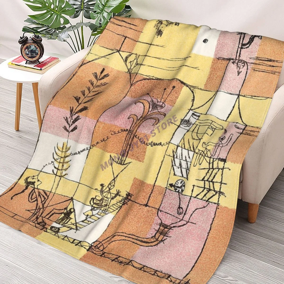 Abstract Art In The Spirit Of Hoffmann (1921) By Paul Klee Throw Blanket Sherpa Blanket cover Bedding soft Blankets
Abstract Art In The Spirit Of Hoffmann (1921) By Paul Klee Throw Blanket Sherpa Blanket cover Bedding soft Blankets