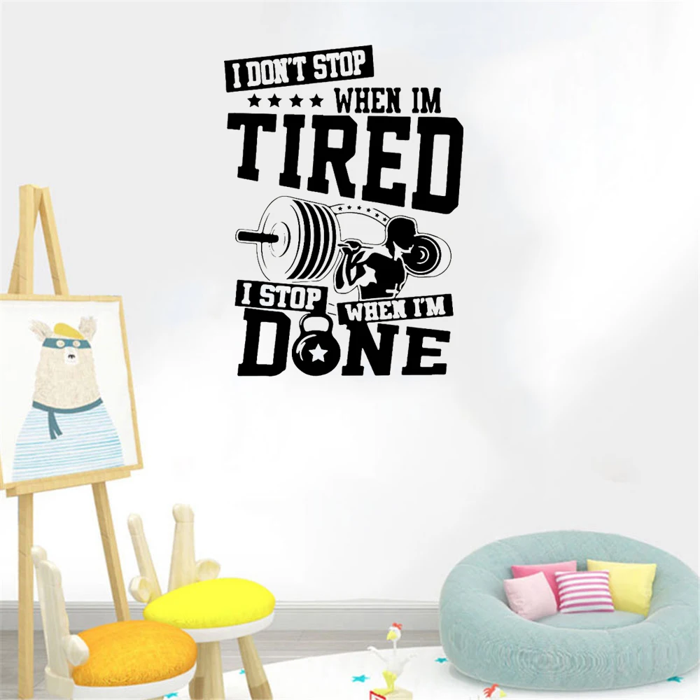 Inspirational Quote Wall Decals Gym Fitness Dumbbell Bodybuilding Wall Stickers For Gym Home Decor Vinyl DW21284
Inspirational Quote Wall Decals Gym Fitness Dumbbell Bodybuilding Wall Stickers For Gym Home Decor Vinyl DW21284