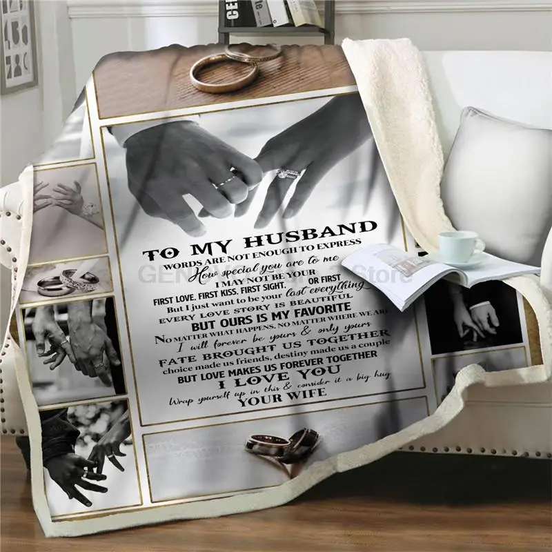 Buchstaben Zu Meinem mann Express Liebe Decke 3D hand Druck Sherpa werfen Decken auf Bett sofa weichen Hause Textilien reise nic
Buchstaben Zu Meinem mann Express Liebe Decke 3D hand Druck Sherpa werfen Decken auf Bett sofa weichen Hause Textilien reise nic