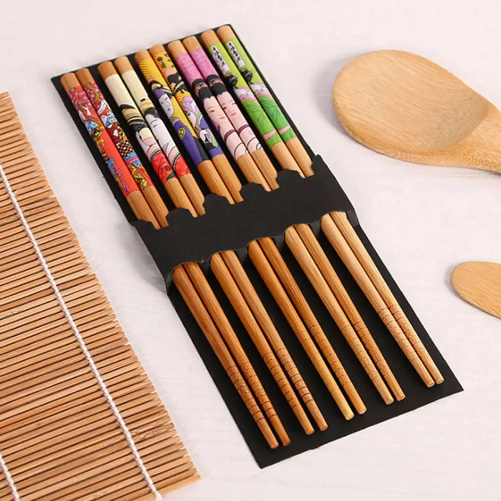 Sushi Making Tools Bamboo Sushi Kit Including 2 Rolling Mats, 1 Paddle, 1 Spreader, 5 Pairs Chopsticks
Sushi Making Tools Bamboo Sushi Kit Including 2 Rolling Mats, 1 Paddle, 1 Spreader, 5 Pairs Chopsticks