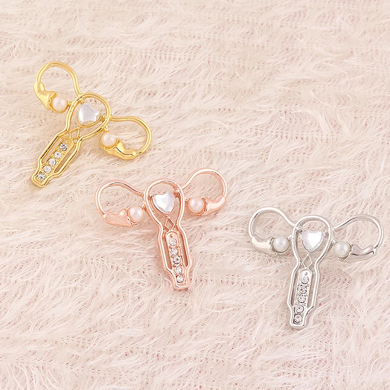 Women's Uterus Ovary Brooch Pin Badges Personality Female Body Organ Crystal Pearl Brooch for Gynecologist Doctors Nurse Jewelry
Women's Uterus Ovary Brooch Pin Badges Personality Female Body Organ Crystal Pearl Brooch for Gynecologist Doctors Nurse Jewelry