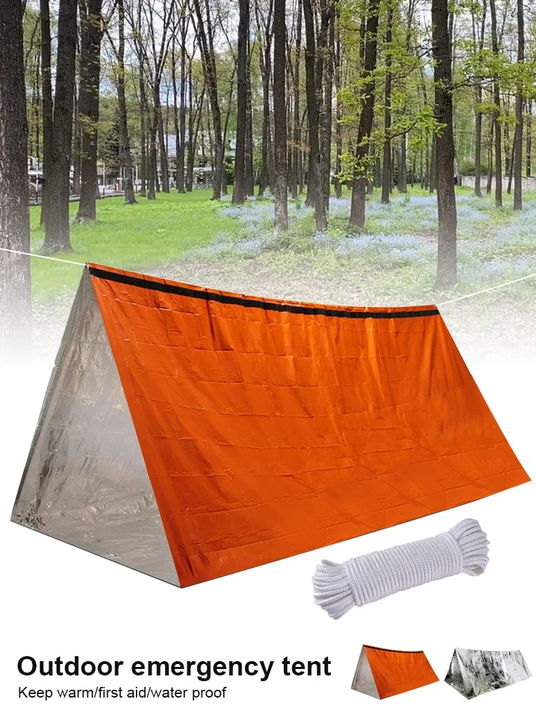 Emergency Tent Durable Waterproof Tube Tent Survival Shelter Outdoor Curtain Thermal Insulated Blanket For Hiking Camping
Emergency Tent Durable Waterproof Tube Tent Survival Shelter Outdoor Curtain Thermal Insulated Blanket For Hiking Camping