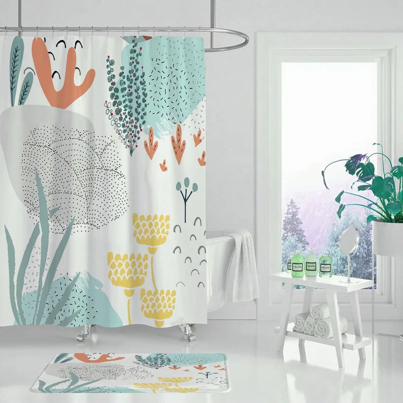 Shower curtain yellow flowers black background spring plant flowers creative art waterproof fabric bathroom curtain set
Shower curtain yellow flowers black background spring plant flowers creative art waterproof fabric bathroom curtain set